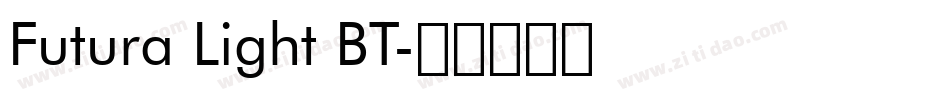 Futura Light BT字体转换